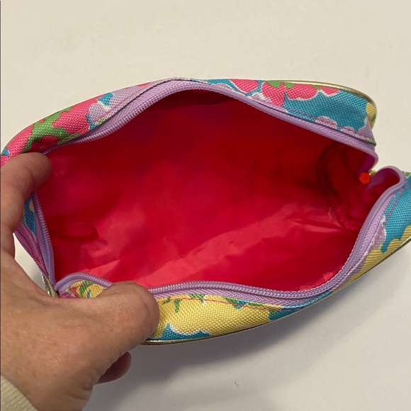 Lilly Pulitzer for Estée Lauder floral cosmetic makeup bag New Never Use - Picture 7 of 9